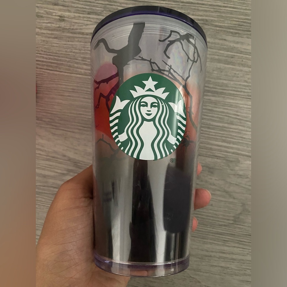 Starbucks Halloween 2022 Raven’s Perch Glow In The Dark 16 oz Tumbler